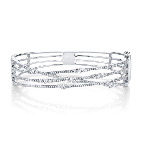 Kate 1.60ct Diamond Bridge Bangle - 1