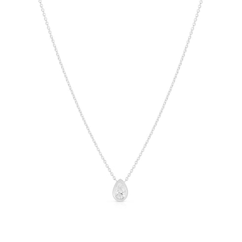 Diamonds By The Inch Pear Cut Solitaire Necklace - 1