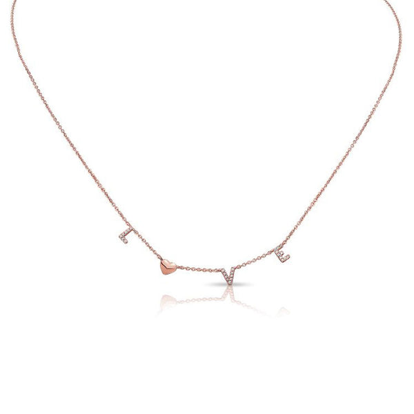 Diamond Love Necklace - 1