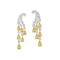 Yellow Diamond Drop Earrings - 1