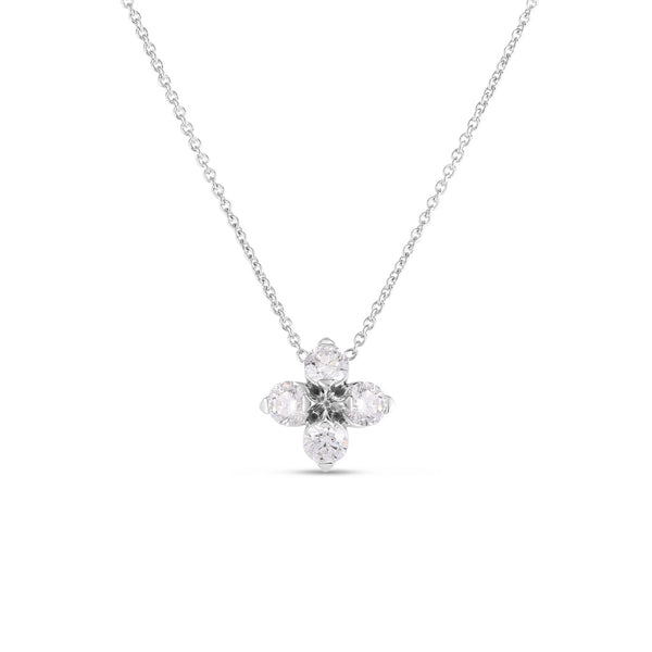 Love In Verona Diamond Flower Necklace - 1
