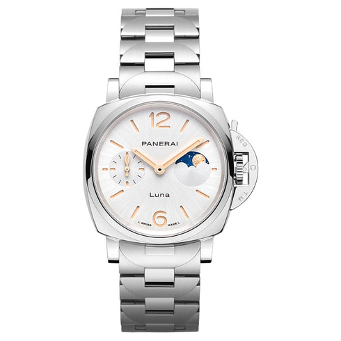 Stainless Steel Luminor Due Luna Watch - 2