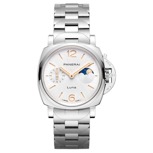 Stainless Steel Luminor Due Luna Watch - 2