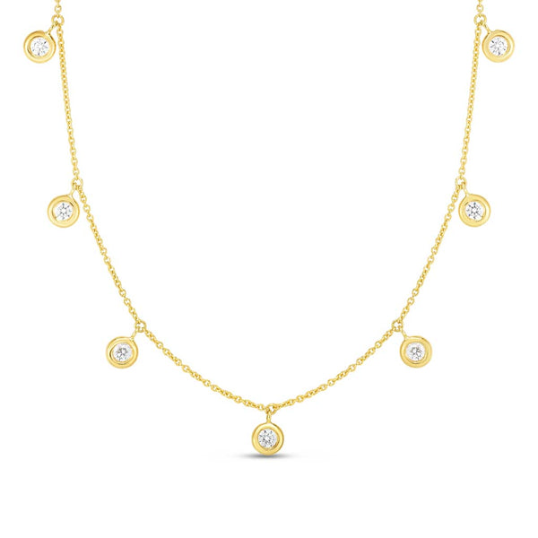 Diamonds by the Inch Dangling Seven Station Necklace - 1