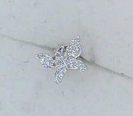 Diamond Butterfly Studs - 1