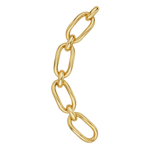 Large Link Gold Bracelet - 1