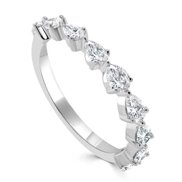 14k Gold & Pear-Shape Diamond Ring - 0.85ct - 1