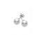 Akoya Cultured Pearl Stud Earrings in 18K White Gold - 1