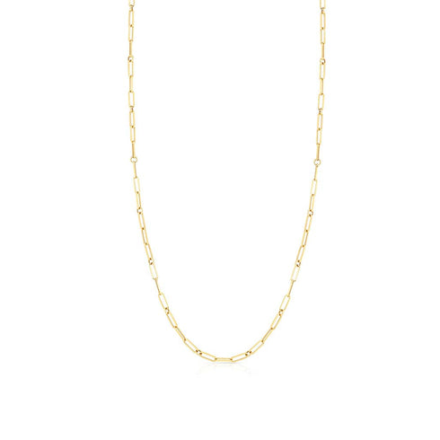 Paperclip Layering Chain in 18K Yellow Gold - 1