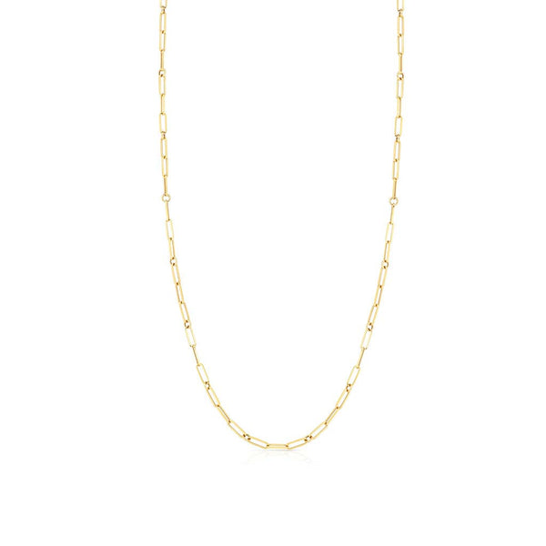Paperclip Layering Chain in 18K Yellow Gold - 1