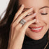 OC X WF 18K Gold And Champagne Diamond Band Ring - 2
