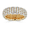 Diamond Domed Small Stretch Ring - 1