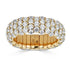 Diamond Domed Small Stretch Ring - 1