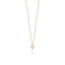 Tiny Treasures 18K Rose Gold Baby Diamond Cross Pendant - 1