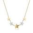 Alternating Five Star Infinity Necklace - 1