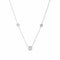 Diamond by the Inch Necklace in 18K White Gold - 1