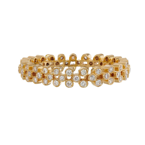 Clover White Diamond Band - 1