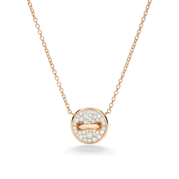 Pom Pom Dot Necklace with pendant - 1