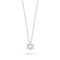 Tiny Treasures Diamond Star of David Necklace in 18K White Gold - 1
