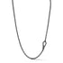 Carrington Black Sterling Silver Cable Chain Necklace - 1