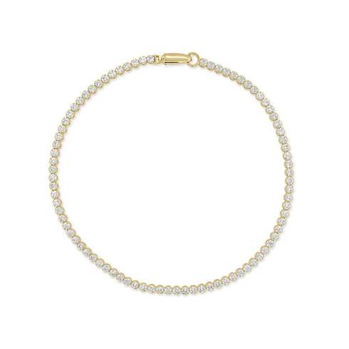 14K Gold Diamond Tennis Bracelet - 1