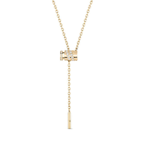 Paved Mini Latch Pendant - 1