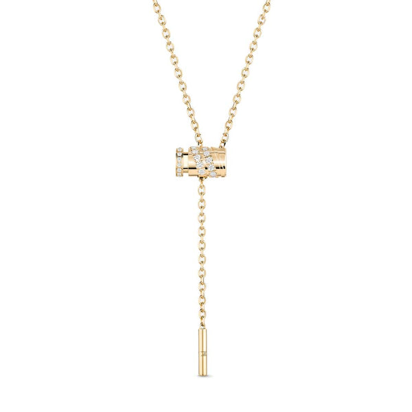 Paved Mini Latch Pendant - 1