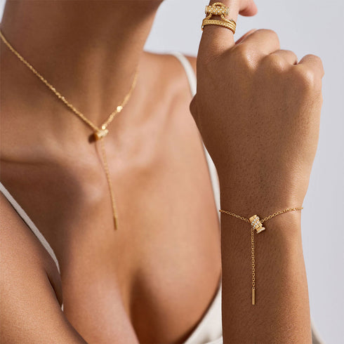 Paved Mini Latch Bracelet - 2