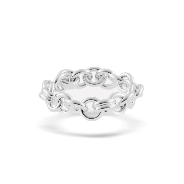 Medium Fused Serpens Ring Silver - 1