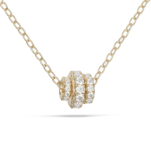 Vesta YG Pavé Necklace - 1