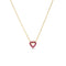 Tiny Treasures Reversible Heart Necklace - 1
