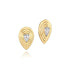 Pear Shape Diamond Layered Studs - 1