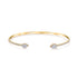 Double Pear Diamond Split Cuff 18k Yellow Gold - 1