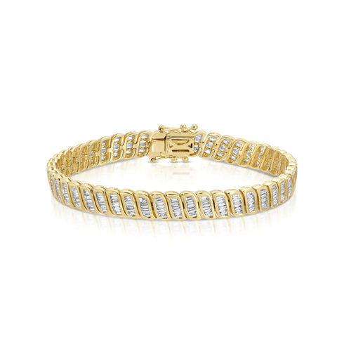 Baguette Diamond Zoe Bracelet 18k Yellow Gold - 1