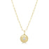 14K Gold & Oval-Cut Diamond Medallion Necklace - 0.27ct - 1
