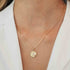 14K Gold & Oval-Cut Diamond Medallion Necklace - 0.27ct - 2