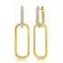 14k Gold & Diamond Link Earrings- 0.24ct. - 1