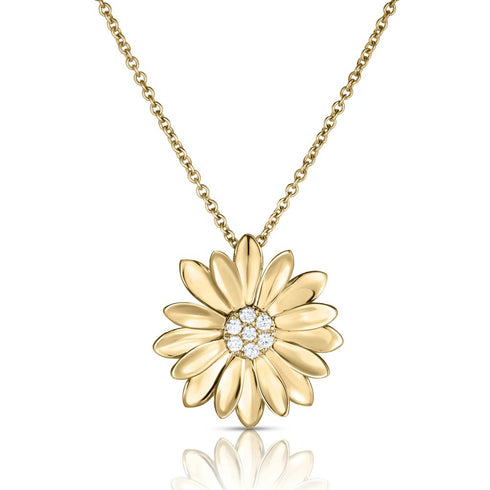 Margherita Diamond Flower Necklace - 1