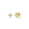 Love in Verona Small Pave Diamond Flower Stud Earrings - 1