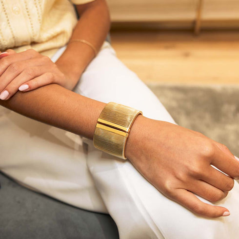 Wide Tubogas Cuff Bracelet - 4