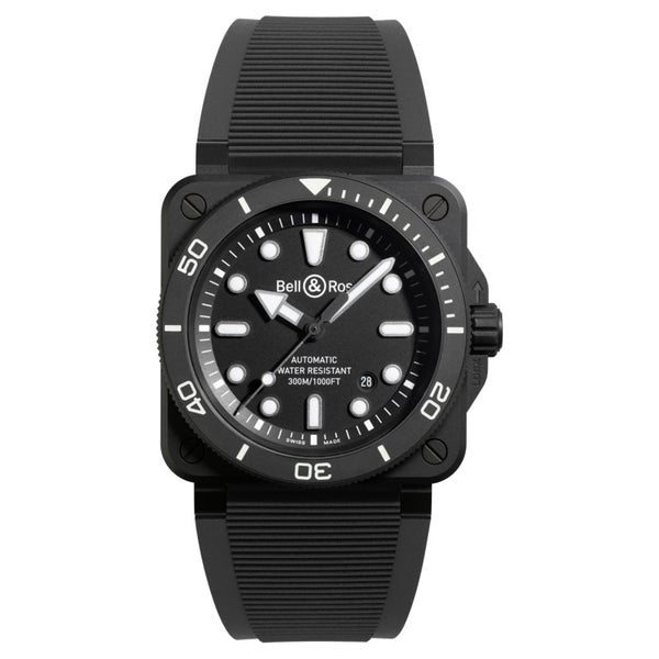 BR-03 Diver Black Matte Ceramic Watch - 2