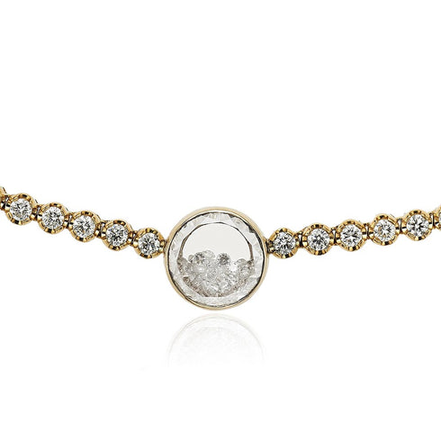 Onda Diamond Shaker Choker in 18k Gold - 2