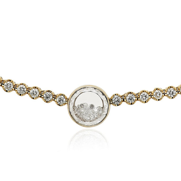Onda Diamond Shaker Choker in 18k Gold - 2