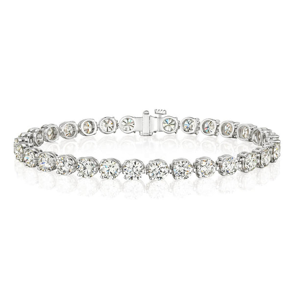 3-Prong 12 carat Diamond Tennis Bracelet - 2