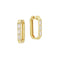 Baguette Long Octogonal Diamond Earrings - 2