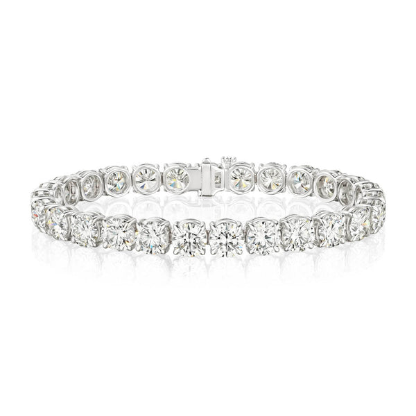 4-Prong 24 carat Diamond Tennis Bracelet - 2