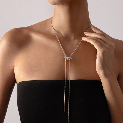 Semi-Paved Latch Pendant On GM Chain - 3