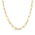 14k Gold Paperclip Link Chain Necklace - 1