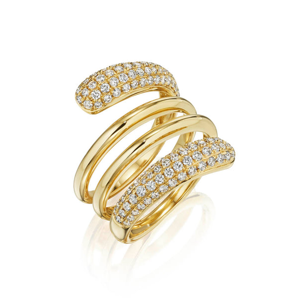 4 Row Wrap Diamond Ring - 2