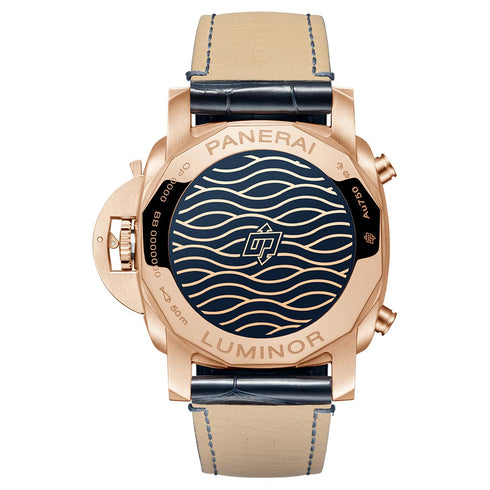 Luminor Marina Goldtech Blu Notte 44mm with Blue Sun-brushed Dial Watch - 3